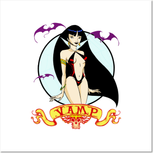 vamp girl Posters and Art